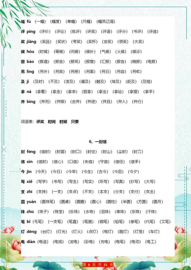 探索二的奇妙世界—一年级小朋友也能掌握的那些组词四年级生字组词