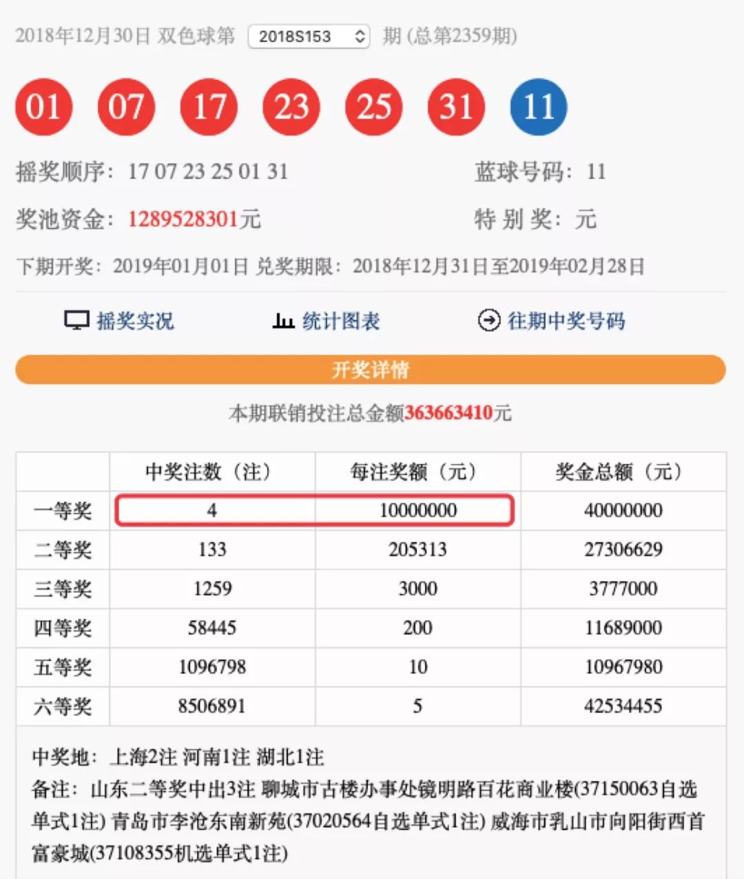 2018年双色球开奖结果回顾与查询指南2018101双色球开奖结果